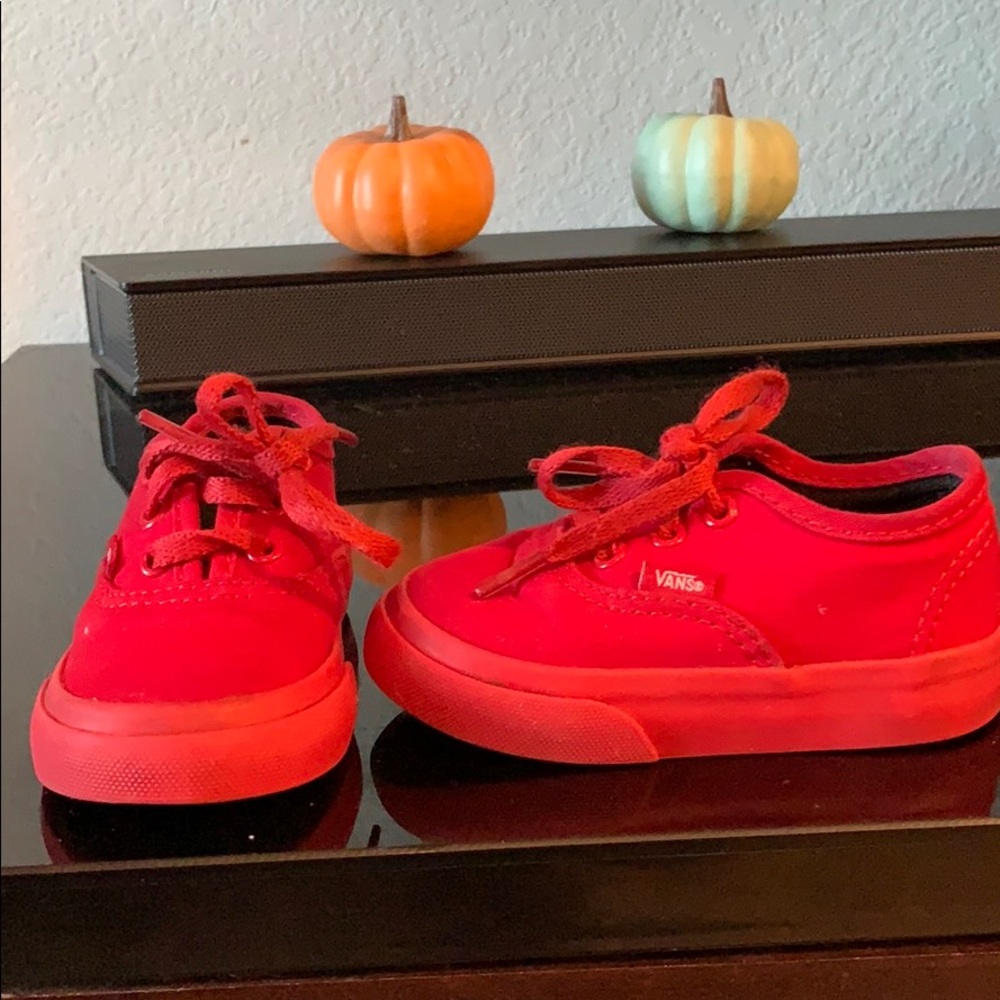 Toddler red Vans